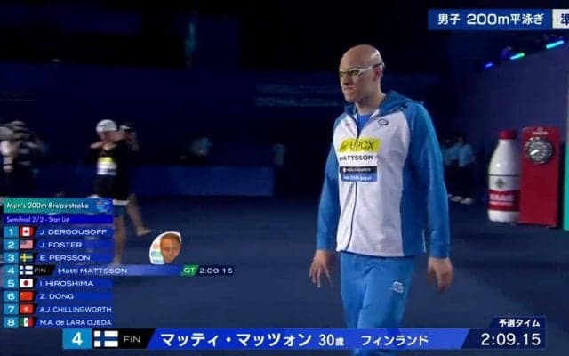 思わず目を奪われる！？「オウッ！」東京五輪銅メダリストによるスタート前の大迫力“雄叫び”ルーティン 