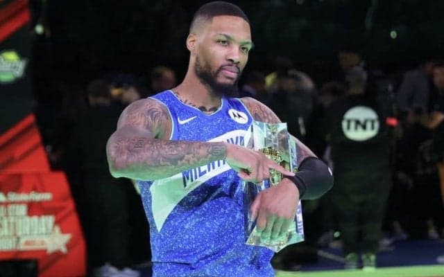 『デイム・タイム』発動…リラードが接戦の3ポイントコンテストを制して2連覇達成