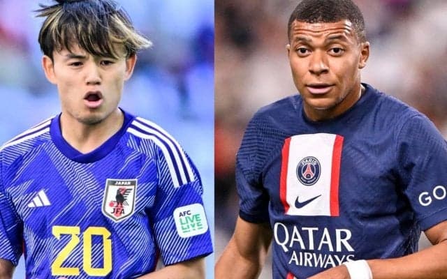 「仲良さそうになに話してんだろう」欧州CL舞台での“エムバペ×久保建英”の試合中の談笑シーンが話題！「めちゃくちゃ激アツ」「いつか同じチームで見てみたい」との声