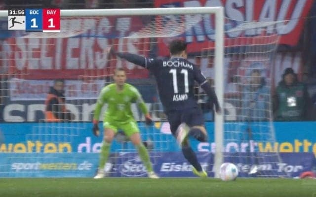 「速すぎるだろ！」「時速何キロ？」ジャガー・浅野拓磨が豪快ゴールで今季6得点目を叩き込んだ瞬間　爆速スピードから速攻カウンター！世界最高GKの手が届かないコースに突き刺す一撃