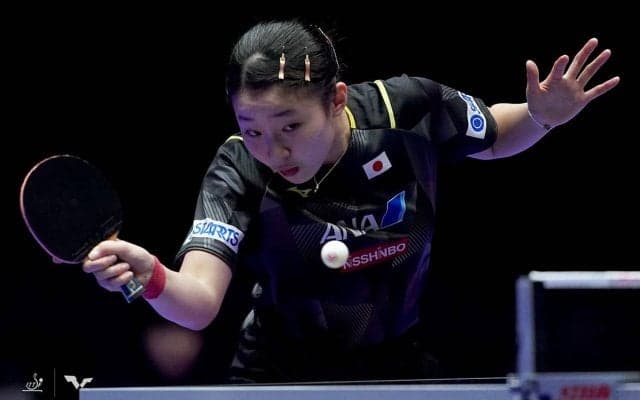張本美和、第1ゲームはブルーナ・タカハシに苦戦するも逆転　早田ひなに続くストレート勝利を飾る【世界卓球】