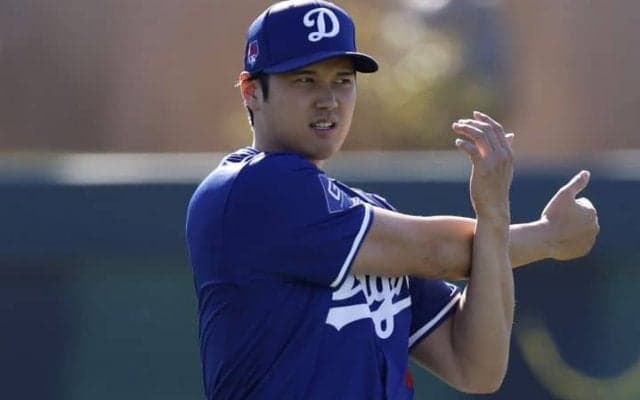 大谷翔平が開幕までに課したノルマは「最低50打席」　ロバーツ監督が明かす　オープン戦出場は来週以降に