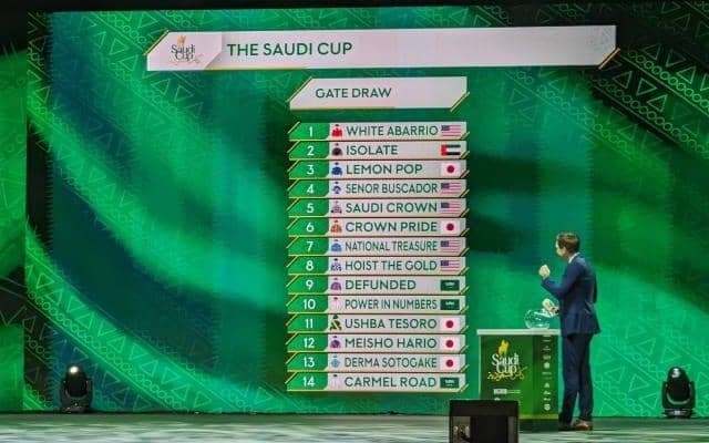 【サウジC枠順】ウシュバテソーロは11番ゲート、デルマソトガケは13番ゲート