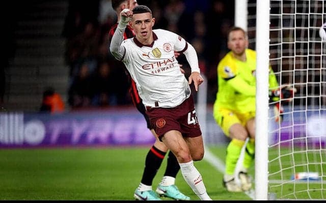 競り勝って連勝のシティが首位リバプールを1pt差で追走！　ボーンマスキラーのフォーデンが決勝点【プレミアリーグ】