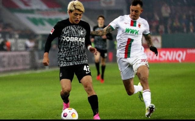 堂安フル出場のフライブルクがアウグスブルクに逆転負け…【ブンデスリーガ】