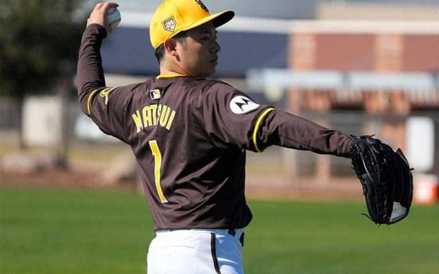 松井裕樹は「背中の炎症」　損傷はなし…米報道、前日26日に急きょOP戦登板を回避