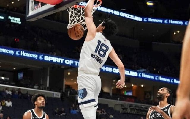 グリズリーズがネッツに25点差で敗戦…渡邊雄太は古巣相手に21分出場