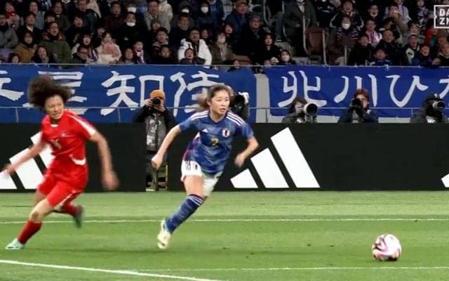 「激うま！」なでしこジャパン清水梨沙の疾風ダッシュ→股抜き突破→正確クロスにファン熱狂！北朝鮮撃破でパリ五輪行き決めた“決勝アシスト”は「痺れた」「技あり」「お見事」