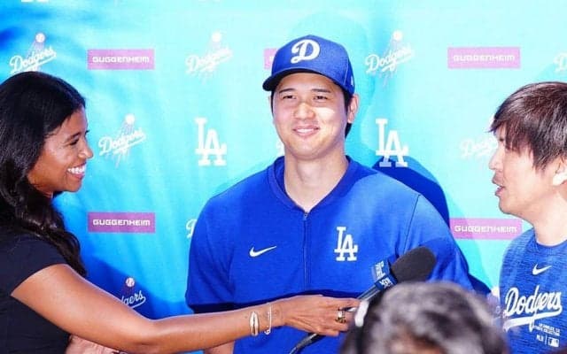 大谷翔平の回答忘れ「何でしたっけ？」　水原通訳も珍しく緊張か…報道陣爆笑