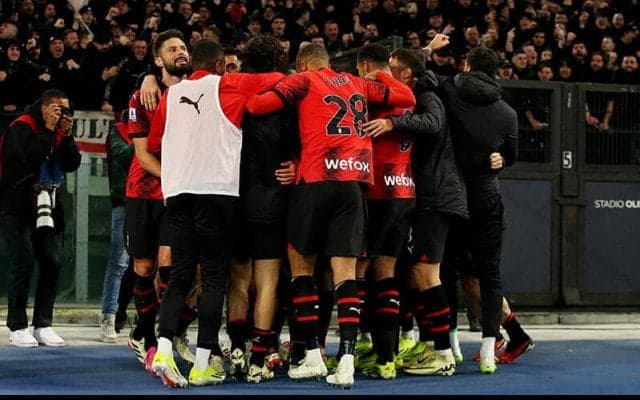 オカフォーが終盤に決勝弾、ミランが最終的に8人となったラツィオに競り勝つ【セリエA】