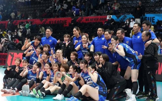 VリーグV1女子　トヨタ車体を下した埼玉上尾が3位