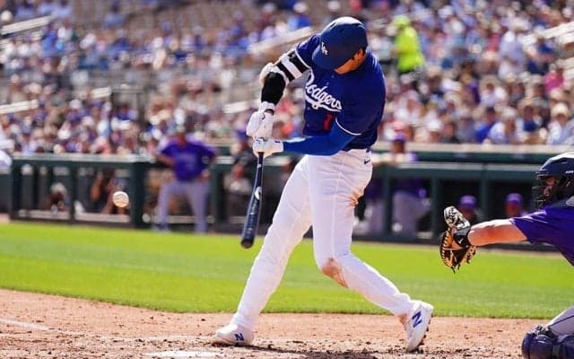 大谷翔平、あと少しでHRの大飛球　実況「行ったと思った」…思わず“確信”も快足三塁打
