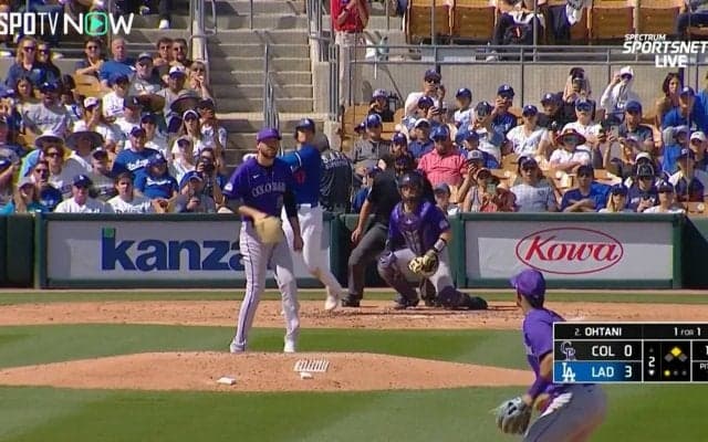 大谷翔平の打球音に地元ファンも大興奮！“ほぼ本塁打”の当たりに口を開けて驚く人が続出