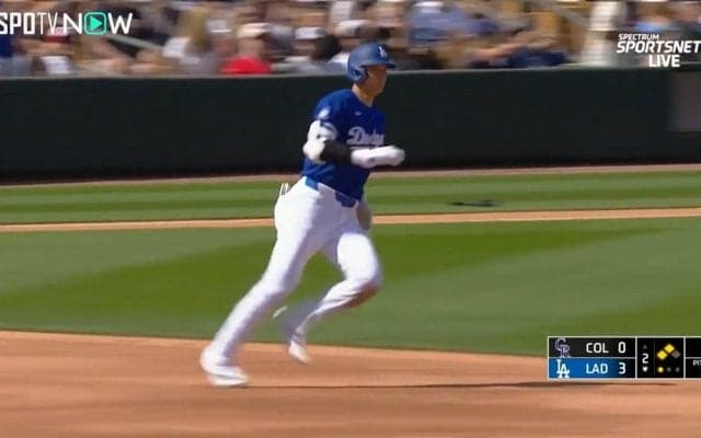 スマホ構えてる場合じゃなかった！大谷翔平、特大三塁打にファンの手がブレまくる珍場面
