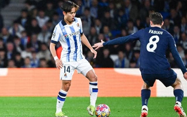 「大きな失望の1つ」「最高の夜ではなかった」PSGに敗戦で敗退…久保建英はフル出場も厳しい評価「運もなかった」