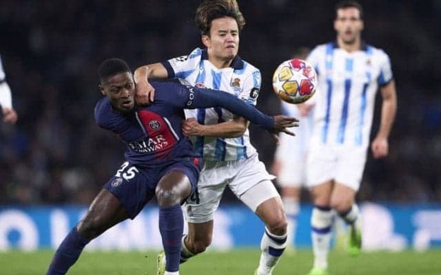 レアル・ソシエダはCL8強進出ならず　パリSGに敗れるも久保建英は終盤にゴール関与