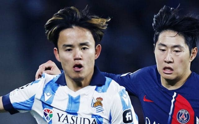 久保建英とイ・ガンイン、CLで日韓至宝対決実現 ソシエダはPSGに屈す