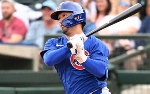 鈴木誠也、OP戦5試合目で“今季1号”　左中間へ豪快一撃…メジャー3年目に弾み