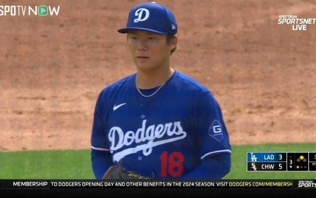山本由伸の生命線！苦戦の中でも落ちまくるスプリットは天下一品 大谷翔平の元相棒も呆然の空振り