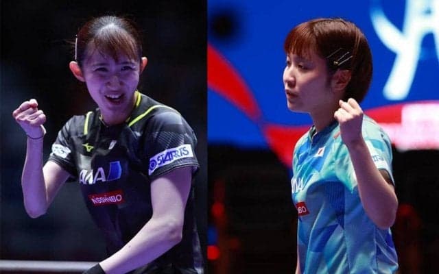 早田ひな、平野美宇との“みうひな対決”制するか　パリ五輪代表が激突、2022年にはダブルス結成で二冠獲得【WTTシンガポールスマッシュ】