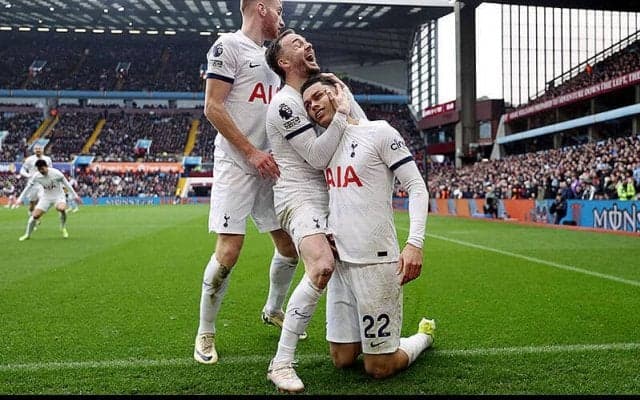 トップ4争うシックスポインターはスパーズが4発圧勝！　ソン1G2Aなどで10人ビラを敵地で粉砕【プレミアリーグ】