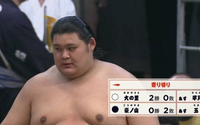 「化け物です」「将来楽しみ」“規格外の大器”、押し力士相手に圧勝 強者の表情にも注目「大物感ハンパない」