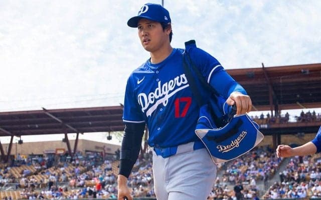 大谷翔平は「2番・DH」　6試合ぶりHRに期待、筒香嘉智は8番先発…スタメン発表