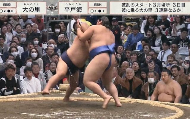 「普通だったら9.9割相手が勝ってる」“怪物力士”、腹で押す圧倒的な破壊力 解説の臥牙丸も脱帽「ブルドーザー」「マジで山が動いてる感じ」
