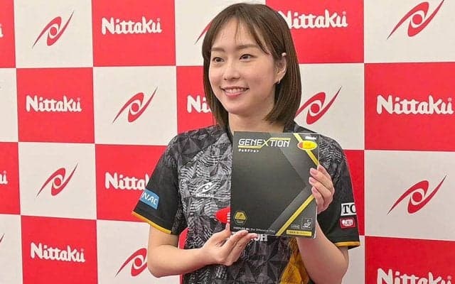 石川佳純が紹介！新商品ラバー「ジェネクション」の魅力【2024 春ニッタク展示会】