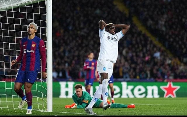 オシムヘンがバルセロナ戦で筋肉を損傷、インテル戦欠場の可能性