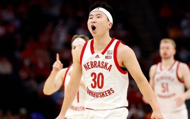 「マーチマッドネス」出場のネブラスカ大富永、カンファレンストーナメントのベスト5に選出