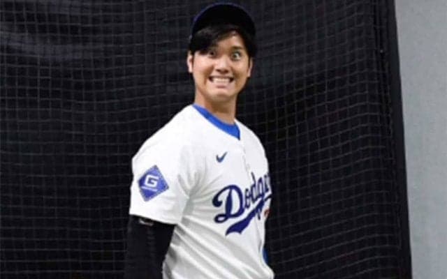 大谷翔平が衝撃の“変顔”　目をガン開き…球団カメラマンが公開した驚きの1枚