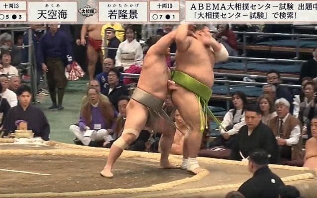 帰ってきた若隆景が強すぎて喝采！ 巨漢力士が遥か土俵の外へ…「勝ち方がえげつなくて」「イリュージョン」ファン興奮