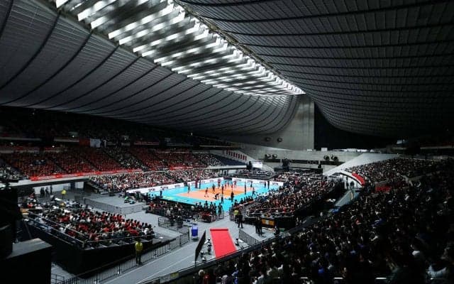 V1男子　有明会場で観客、選手、関係者向けの託児サービスを提供