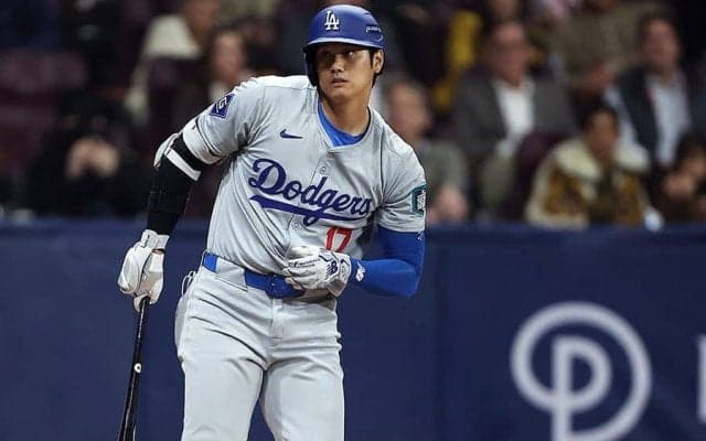 大谷翔平の打席で珍事「ベッツかわいそう」　突如出現したまさかの“敵”にファン混乱