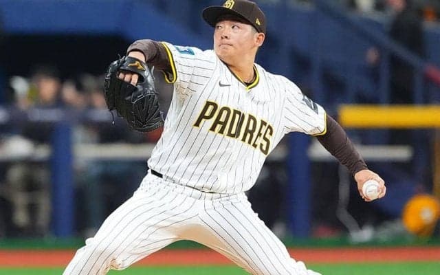 松井裕樹、開幕戦で無失点デビュー　ピッチクロック違反も…大谷翔平とは対戦せず