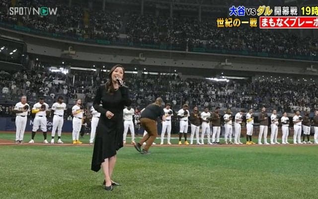 「国家の二刀流」「アカペラでこれはやばい」大谷翔平も聞き惚れたはず！リナ・パーク、圧巻の国家独唱2連発