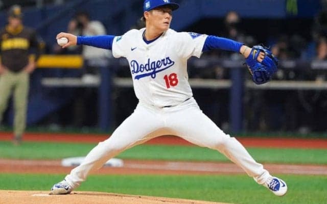 沢村賞右腕がまさかの大乱調　ドジャース山本由伸　パドレス戦初回5失点KO　ほろ苦メジャーデビュー