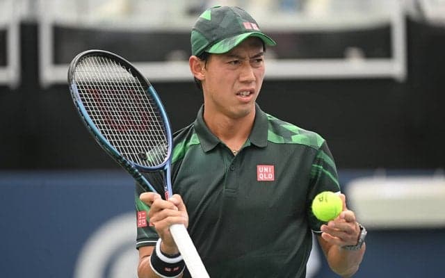 錦織圭、復帰戦で「コーナーに打つはずが…」とショット感覚にズレ。「慣れるには時間がかかる」と実戦で取り戻す[マイアミ・オープン]
