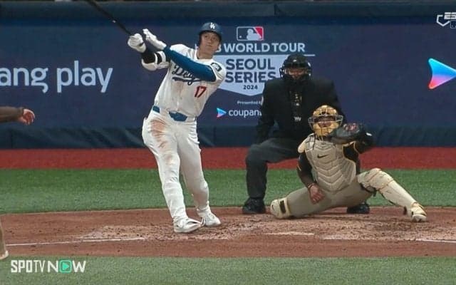 もう全部ホームランに見えちゃう！大谷翔平、特大フライにネット裏のファンがびっくり＆大慌て