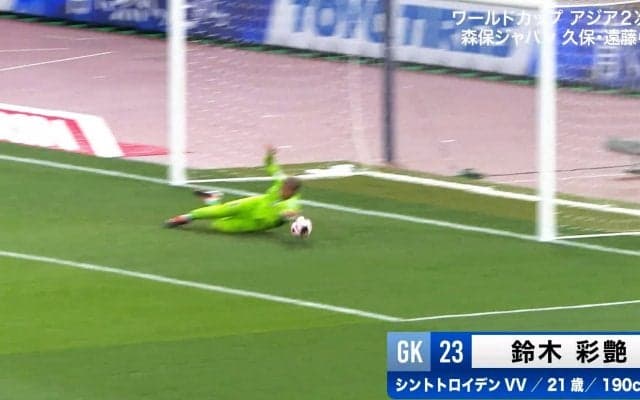 アジアカップは批判も浴びたが…日本代表GKの“指先ミラクルセーブ”炸裂に「よく触った！」など絶賛続々！ 北朝鮮代表FWの強烈シュートを鈴木彩艶が間一髪で弾いた瞬間