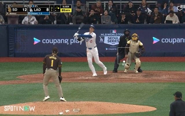 打たれた瞬間は完全に“やられた顔”松井裕樹、大谷翔平とのメジャー初対決であわや被弾の特大フライに冷や汗タラリ「表情が打球のヤバさを物語っていた」