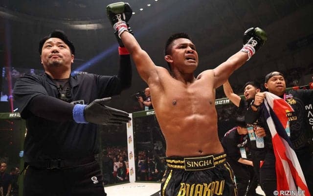 【RIZIN】「私はまだ強い」41歳ブアカーオ、約4年半ぶりのKO勝ち　皇治は「やっぱりかっこ良いですね」と感嘆、次戦は安保瑠輝也と対戦か