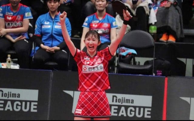 「ここがリベンジする場」早田ひな、平野美宇撃破で2年ぶりV導く　「日本生命にいて良かった」と笑顔で感謝【Tリーグ】