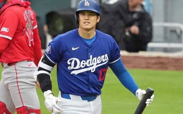 大谷翔平、“本拠地デビュー”は2打数無安打　OP戦打率.458…代打送られ途中交代