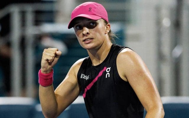 女王シフィオンテク、苦戦しながらも逆転勝ちで16強入り「もっと集中しなければ」[マイアミ・オープン]