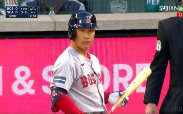 レッドソックス吉田正尚、開幕第2戦は痛烈センター前ヒット含む3打数1安打 チームはマリナーズとの投手戦で競り負ける