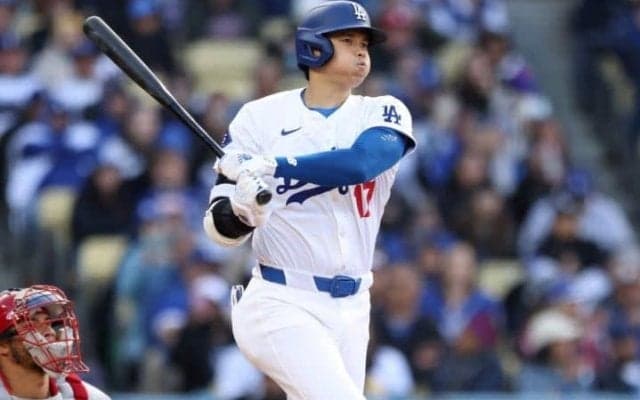衝撃の186キロ超え二塁打！ 大谷翔平が放った“史上2番目”の爆速打に米解説も愕然「本塁打じゃなくて幸運だった」