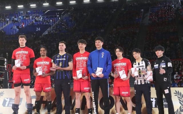 VリーグV1男子　サントリーサンバーズが2年ぶり10回目の優勝　最終順位と個人賞が決定