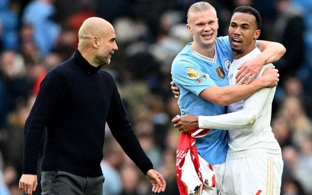 グアルディオラ監督が真っ向から反論！ ハーランドに対する「ほんとんど2部リーグの選手」の評価に「絶対に違う。彼は世界最高」